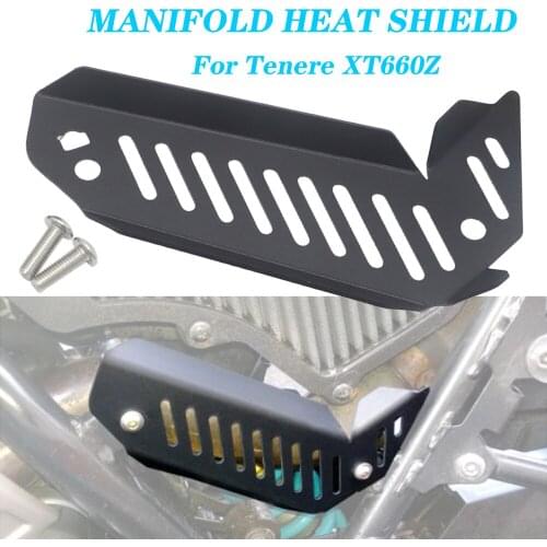 Manifold Heat Shield Protecting Mask Insulation Board Baffle Exhaust Pipe System Guard Protector Cover For Yamaha Tenere XT660Z