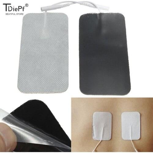 1Pair Electrode Pads For EMS Tens Machine Massager Long-Life Head Electrode Lead Wires/Cable Wholesale