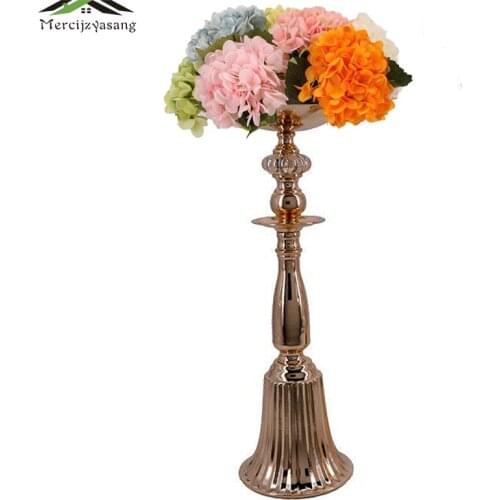 10Pcs/Lot Flower Vases Floor Metal Vase Plant Floral Holder Flower Pot Road Lead for Home/Wedding Corridor Decoration G158