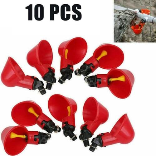5/10pcs Automatic Poultry Drinking Machine Chicken Drinking Cup for Hens Quail Birds Drinking Bowls Poultry Farm Animal Supplies
