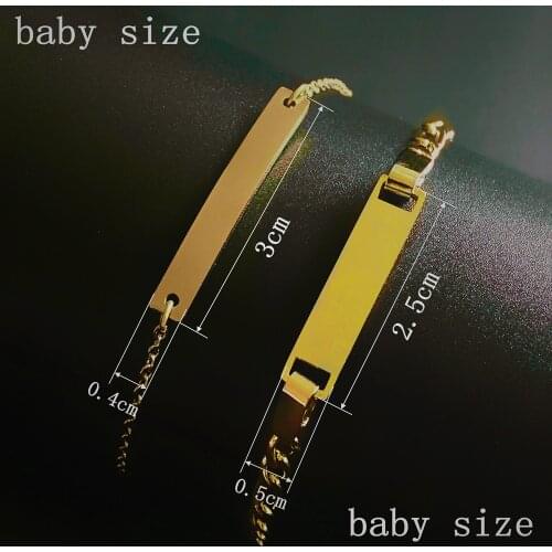 Personalize Custom Baby Name Bracelet Figaro Bangle Link Chain ID Engraved Bracelet For Kids New Born to Child Girls Boys Gifts