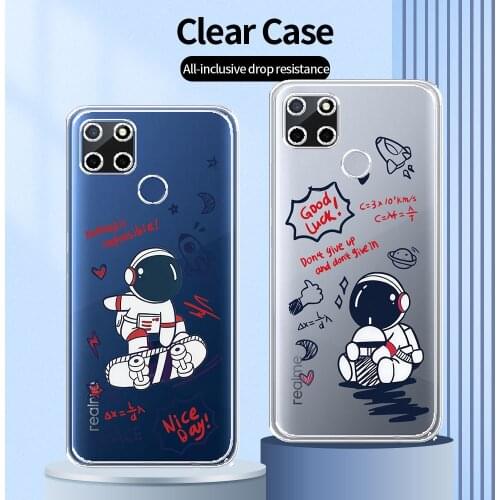 For OPPO Realme C12 Case Clear Soft Case For Realme C12 c12 Cute Phone Fundas For OPPO Realme C12 Transparent Fashion Back Cover