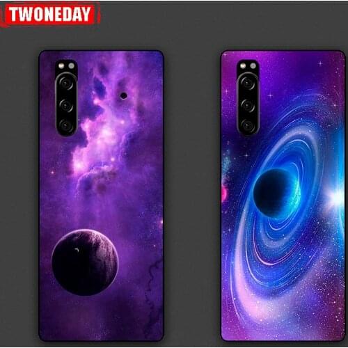 Case Cover For SONY Xperia 8 20 10 5 1 ii XZ5 XZ3 XZ4 XA3 XA2 Plus Ultra Compact L36H T3 L4 ACE Soft Silicone Cosmic sky Cover