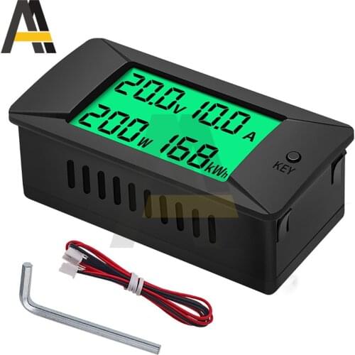 DC0-300V Digital Voltmeter Voltage Power Energy Meter LED DC Ampermeter Power Detector 50-300A Multi-function Meter
