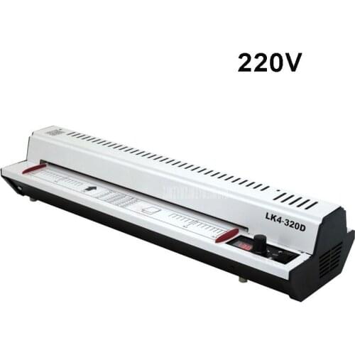 220V 300W Photo Document Paper A3 A4 Laminating Film Machine Cold/Hot Laminator Knob Operating Temperature 400mm/min LK4-320D