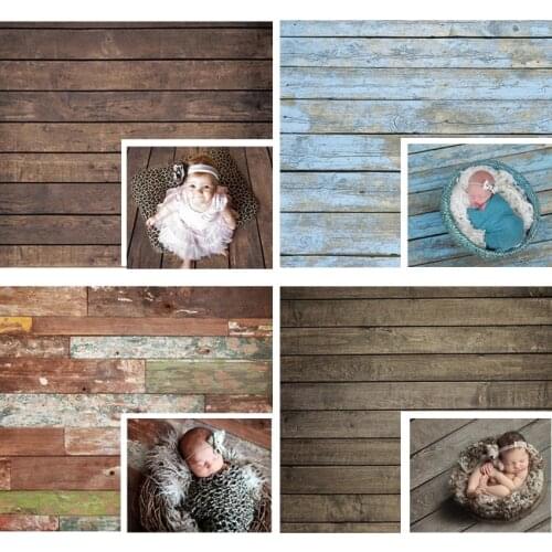 Newborns Photography Backdrop Wood Floor Wooden Planks Birthday Party Decor Studio Portraits Newborns Photocalls Background Prop