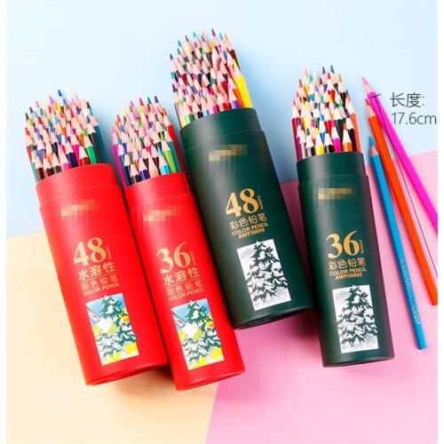 Hot sell water-soluble watercolor pencils colored pencils 12 24 36 48 colors colored pencils lapices de colores lapis Oily