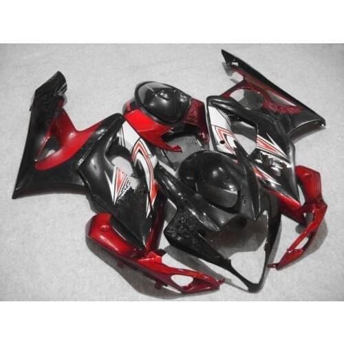 Injection mold Fairing kit for GSXR1000 05 06 GSXR 1000 K5 2005 2006 ABS red silver black Fairings Set+gifts SD66