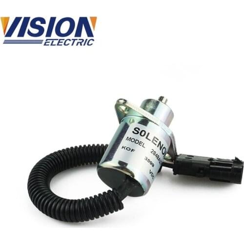 Generator components, fuel shut off, oil stop solenoid valve