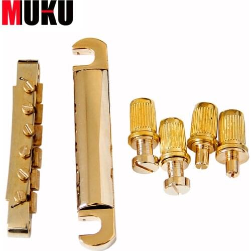 Tunomatic Guitar Bridge Stopbar Set with Two bridges and Four Stopbars Electric Guitar Accessories