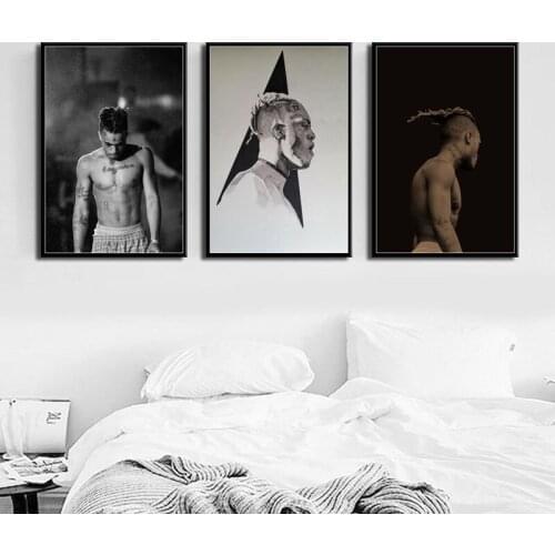 Wall Art Prints Canvas Pictures Home Decoration XXXTentacion Hip Hop Music Star Painting Modular Nordic Poster For Living Room