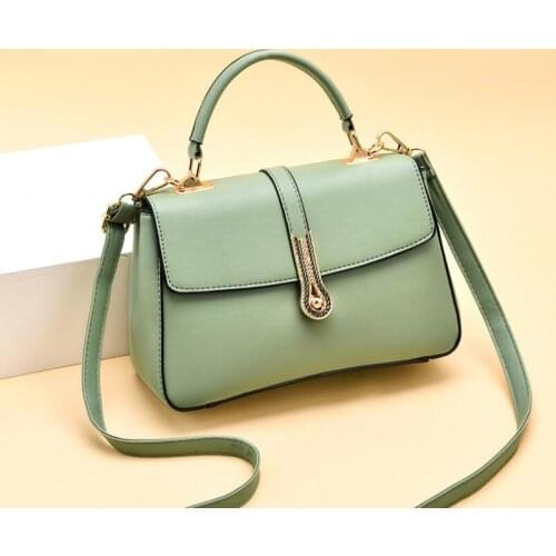 New Casual Small Square Bag Fashion Hardware Lock Female Bag Ladies Exquisite Handbag Lady Leather Shoulder Messenger Bag