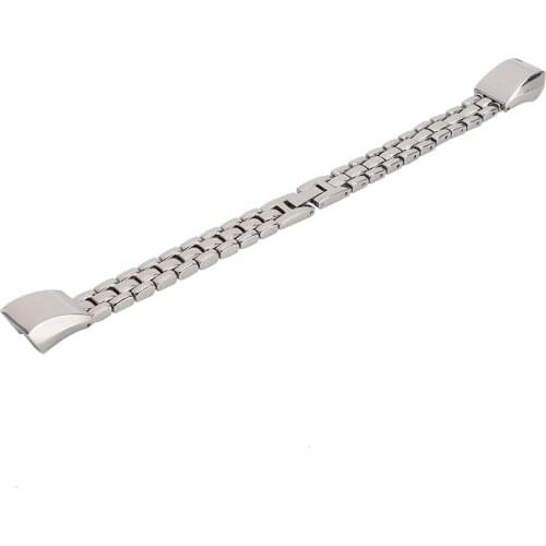 New Metal Fashion Watchband Smart Watch Strap Tracer Replacement Accessory For Fitbit Alta Strap (Rose Gold/Silver)