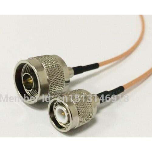 New TNC Male Plug Switch N Male jumper cable RG316 Wholesale Fast Ship 15CM 6" Adapter