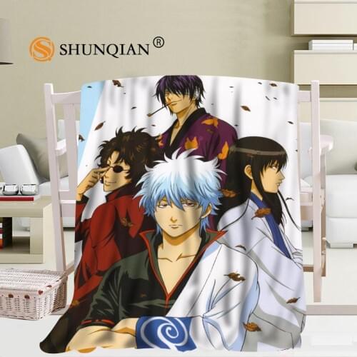 New Arrival Custom Gintama Blanket Sofa New Blanket Portable Soft Blanket Bed Plane Travel Adult Home Blanket