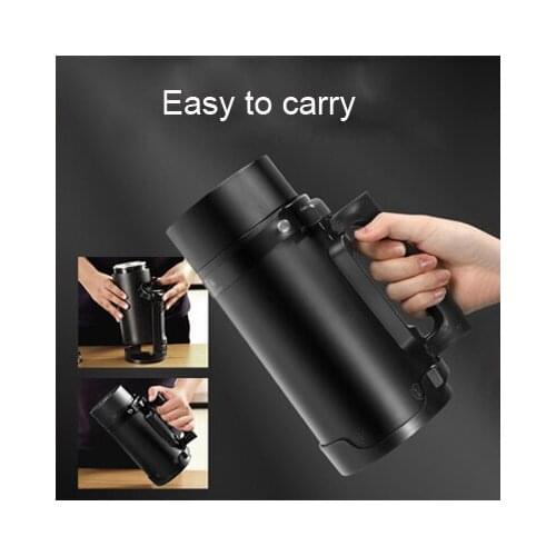 Electric Kettles Travel Portable Thermos Smart Kettle Multi function Milk Heating Cup Stainless Steel Hot Water Cup Mini Teapot