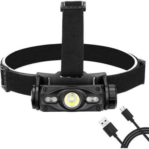 Headband Light Five Modes USB Charging for Outdoor Activities Such As Camping, Hiking Cycling and Mountaineering
