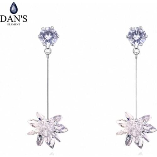 DANS ELEMENT 1 Colors Real Big Brand AAA Zirconia Micro Inlays Beetle Stud Earrings for Women Insect 130600