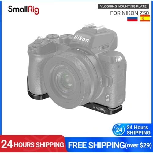 SmallRig Z50 Vlogging Mounting Plate for Nikon Z50 Camera Plate With Integrated Cold Shoe Mount Camera Quick Release Plate-2667