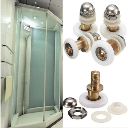 25/27mm Replacement Brass Bathroom Shower Door Roller Runner Glass Sliding Door Wheel Pulley