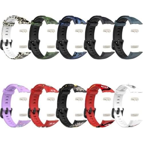 Compatible with Huawei Band 6/6 Pro Bands Adjustable Sports Silicone Replacement Straps Wristbands Bracelet-Waterproof