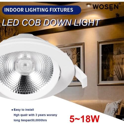 Led downlight light COB Ceiling Spot Light 7W 9W 12W ceiling recessed Lights Indoor Lighting