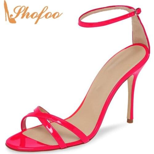 Rosemary Ankle Buckle Strap High Thin Heels Sandals Woman Stilettos Open Toe Large Size 11 16 For Ladies Summer Shoes Fashion