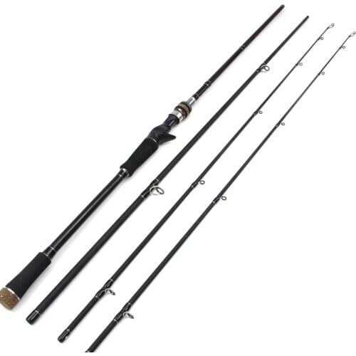 2.1m 2.7m 3.0m Spinning Casting Fishing Rod MH/H power Lure Weight 10-45g Carbon Pesca Portable Sea Lake 3 Section Fishing Pole