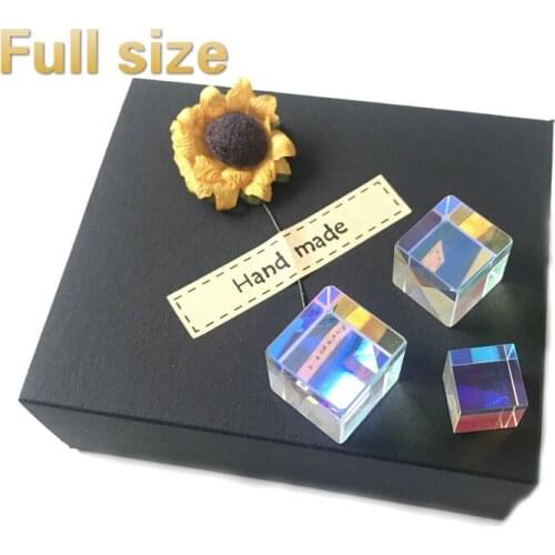 20*20*20mm Optical Prism and Black Gift BoxCubic Science Cube Optical Prisma Photography with Hexahedral Prism Home Decoration