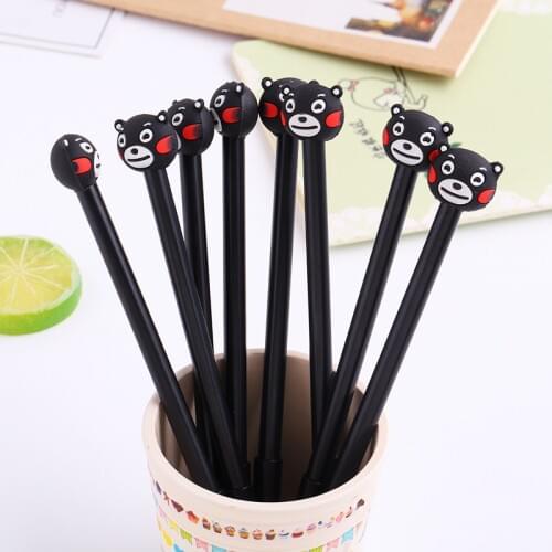 30 pcs Creative Stationery gel pen Cartoon, Sprout, Neutral Pen, Student Black Signature Pen Wholesale