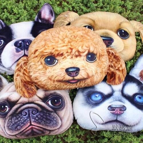 38x 48 cm Large Size 3D Cute Cat Head Cushion Creative Cartoon Sofa Office Nap Pillow Washable Car Back Seat Cushions