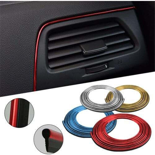 5M Car Decoration Mouldings For Cars Interior Conversion Decoration With Bright Streaks