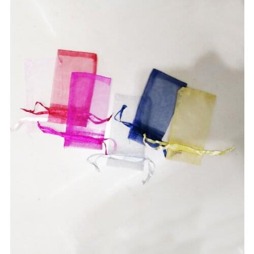 5000pcs 5x7 5x9 7x9 Organza Jewelry Bag Drawstring Bags Jewelry Packaging Display Bags Packaging for Jewellery Pouch Storage Bag