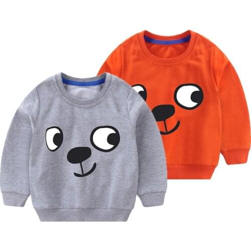 6 Colors Cute Cartoon Pattern Kids Jacket Spring And Autumn Comfortable Cotton Girls Sweatshirt 1-7 Years Old Baby Boy Clothes