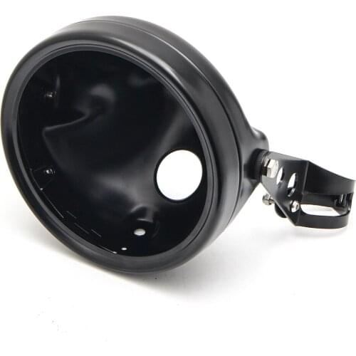 7" Inch Outside Shell LED Headlight Housing Cover Headlight Adjustable Mount Bracket for FXST FXWG FXDWG Sportster XL883 XL1200