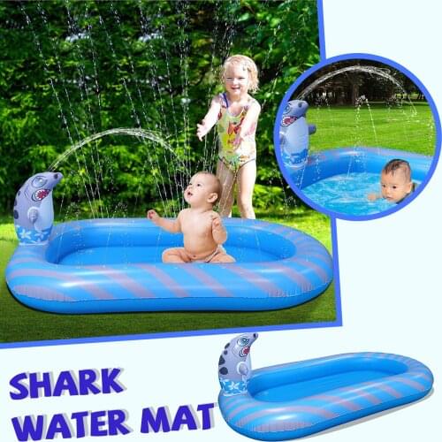 Kids Baby Swimming Pool Inflatable Sprinkler Pool Water Jet Pool Pad Baby Toddlers Outdoor Wading Toys Summer Beach Toys