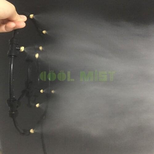 H266 Misting Kit Fan Ring Outdoor Misting System 300/350/400mm Diameter 5 Nozzle and Inline Filter for Patio Mist Cooling System