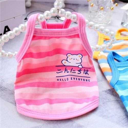 Cute Mouse Cotton Pet Clothing For Small Dogs XS 3XL 4XL Medium Corgi French Bulldog Terrier Summer Shirt Drop Shipping Supply
