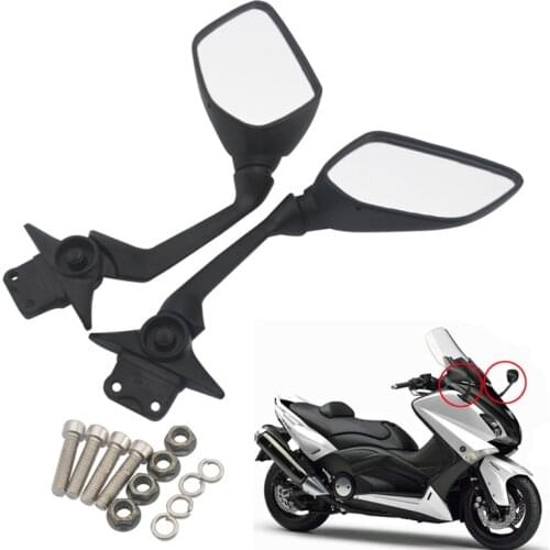 Motorcycle Rear View Rearview Mirrors Black Side Mirrors Fit For Yamaha T-MAX 530 2012 2013 2014 Models