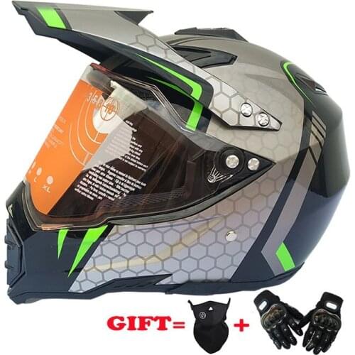 Motorcycle cross country helmet racing helmet full helmet motorcycle helmet four seasons helmet glove mask
