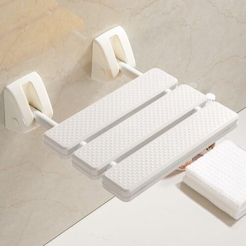 Aluminum Alloy Shower Seat Folding Simple Modern Toilet Stool Elderly Bathroom Chair Banco Plegable Bathroom Fixture DI50YY