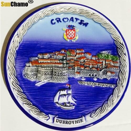 Decorative Dishes Ceramic Decor for Background Wall hand-painted Tourist Souvenir European style tourist souvenir ornament