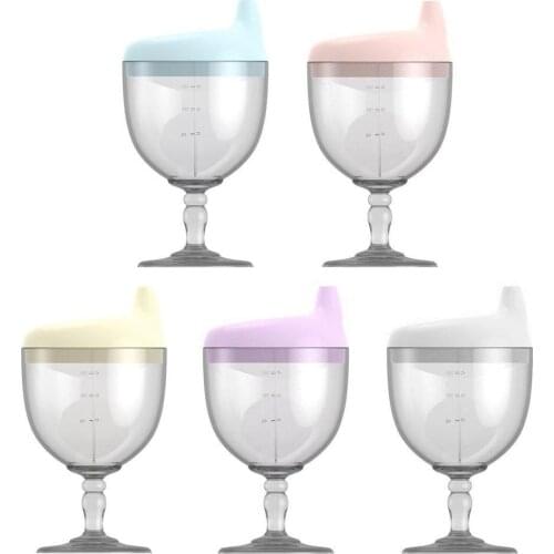 New Baby Goblet Baby cutlery high Water cup With Duckbill Shape Training Cup PP High Material Baby Feeding Mouth 150ML Qual X2F0