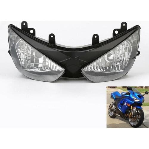 Motorcycle Front Headlight Headlamp Assembly For Kawasaki NINJA ZX6R ZX-6R ZX636 2005 2006