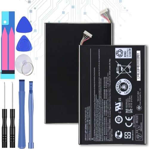 Tablet Battery AP12D8K for ACER Iconia Tab A3-A10 A3-A11 W510 W510P 3.7V 7300MAH 27WH with Track Code