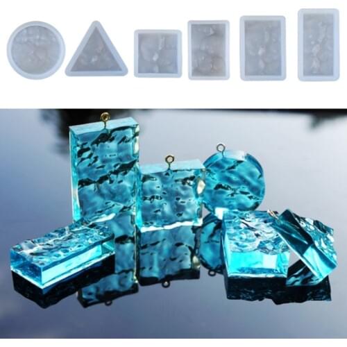 SNASAN water ripple pendant Silicone Mold Resin Silicone Mould handmade DIY Jewelry Making epoxy resin molds