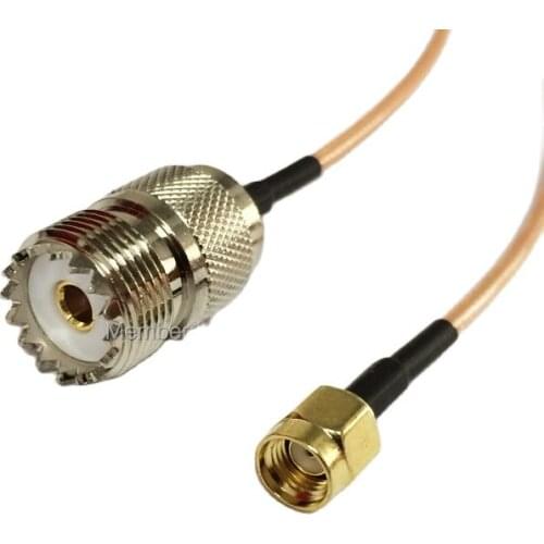 Modem Connexion Cable RP-SMA Male Plug To UHF Female Jack Connector RG316 Cable 15CM 6inch Adapter RF Pigtail