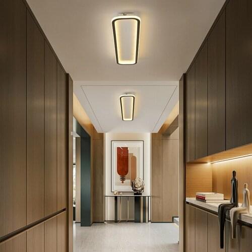 Modern minimalist corridor aisle LED long strip ceiling lamp Home Nordic luxurious high-end restaurant balcony ceiling light