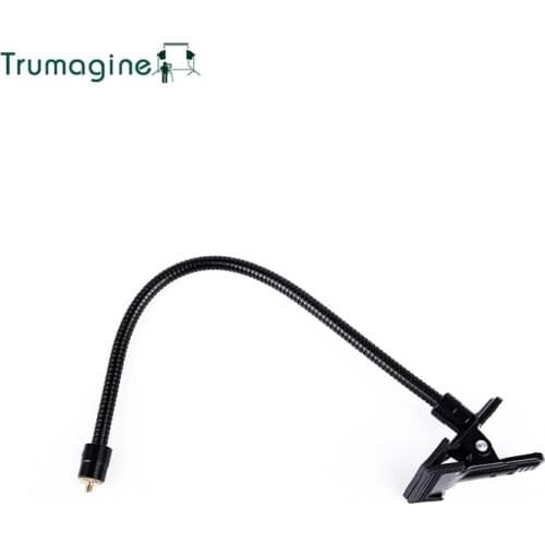 TRUMAGINE Photo Studio Accessories Photo Studio C Clamp Clip Flex Arm Double Magic Iron Strong Clamp Pipe Connection