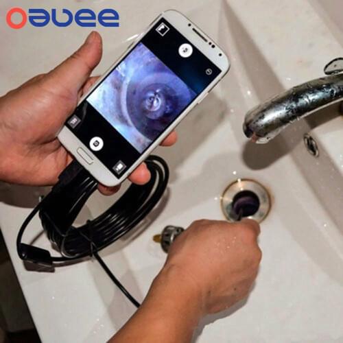 6LED Endoscope USB Android Endoscope Camera Waterproof Inspection Borescope Flexible Camera 5.5mm 7mm for Android PC Notebook